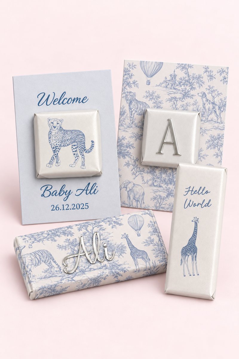 Bundle de chocolats Baby Ali bleu