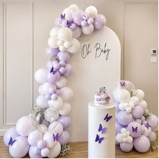 Standard package — arche de ballons violet et blanc