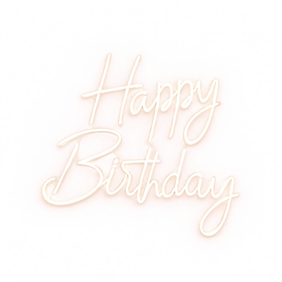 Néon « Happy Birthday »