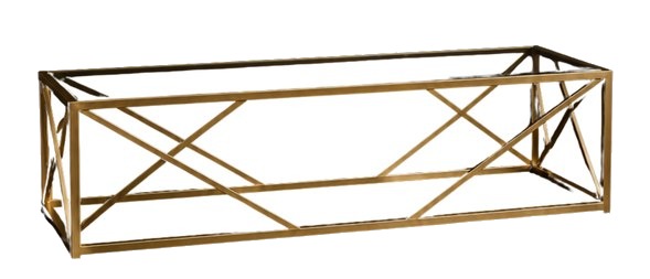 Table basse dorée