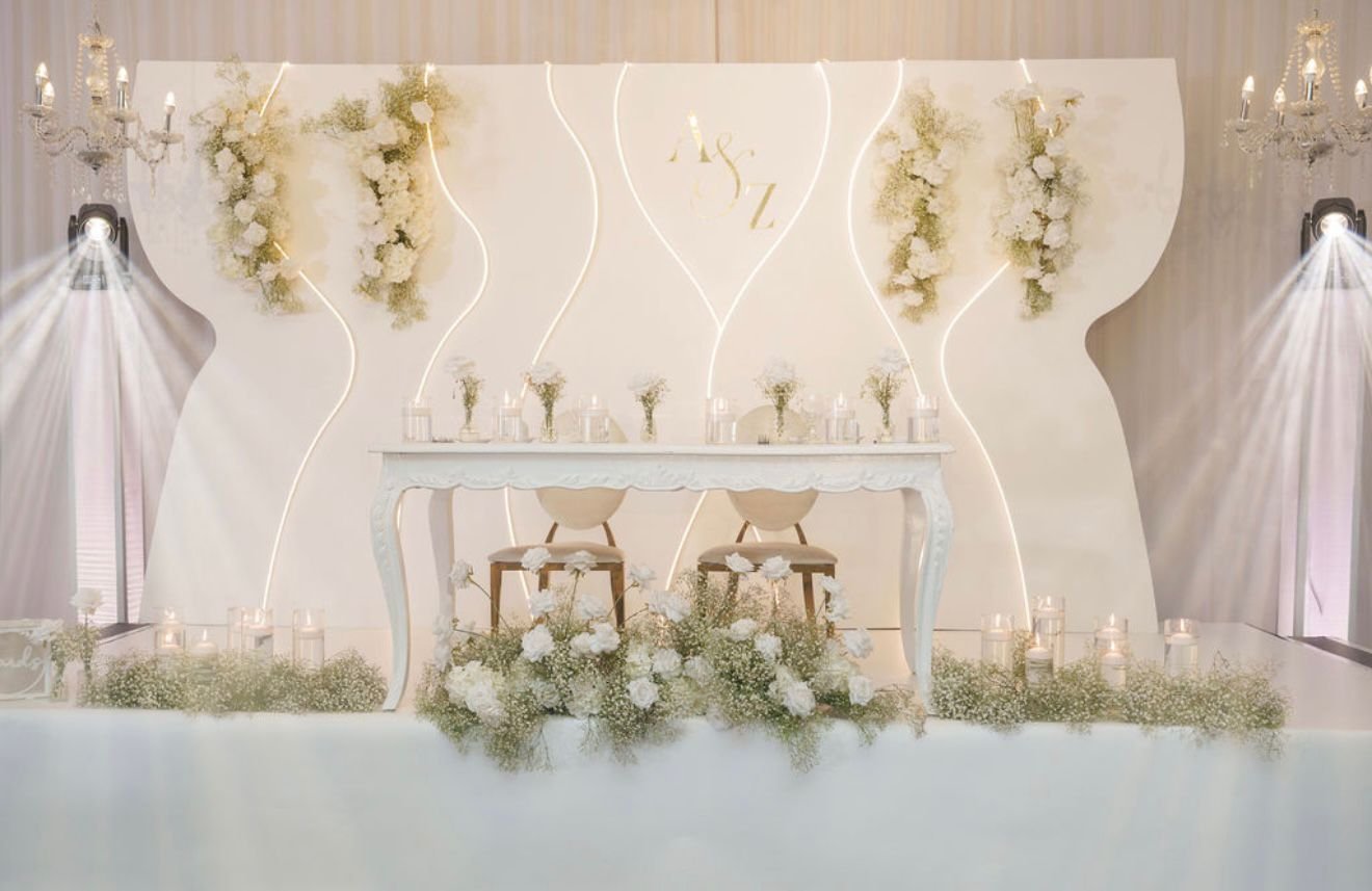 Setup — Backdrop LED ondulé