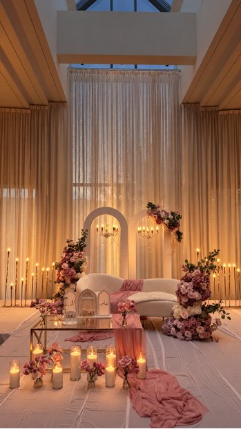 Setup — Chandeliers dorés